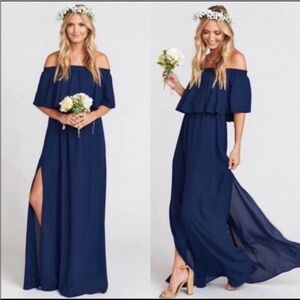 Show Me Your Mumu Navy Hacienda Maxi NWT